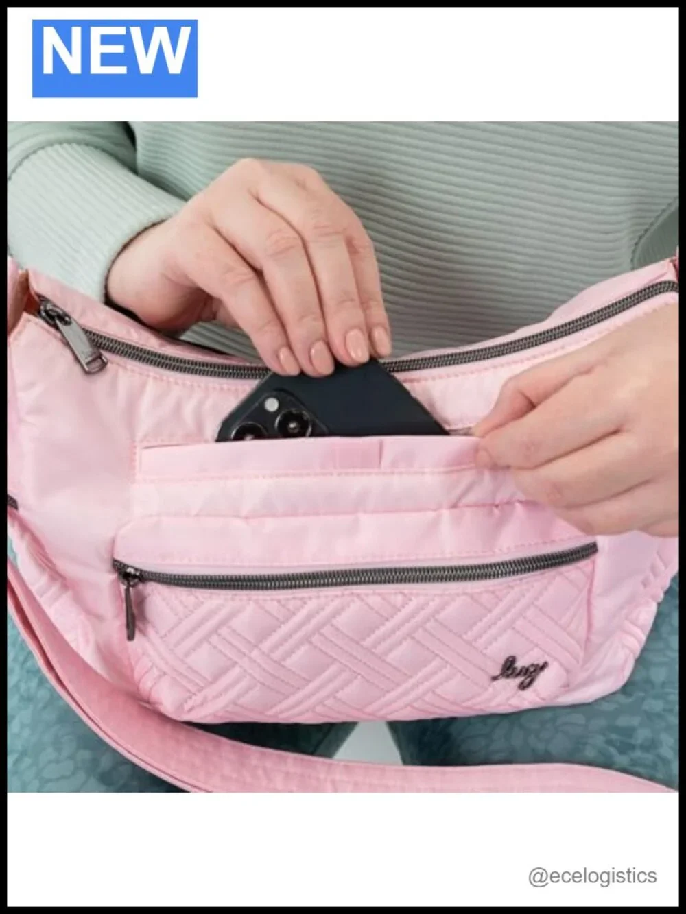 Lug Cha Cha Crossbody Bag - Polyester, Adjustable Strap, Multiple Pockets